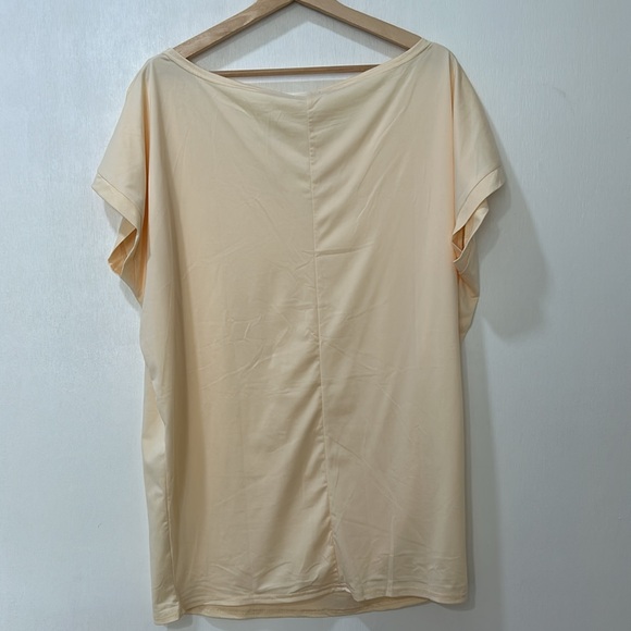 POETSKY WOMENS TOP CREAM SHORT SLEEVE Sz LG NEW - Picture 2 of 8
